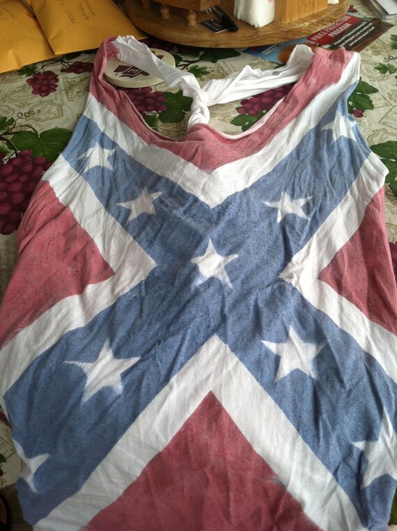 Items similar to Confederate Flag Tank Tops on Etsy