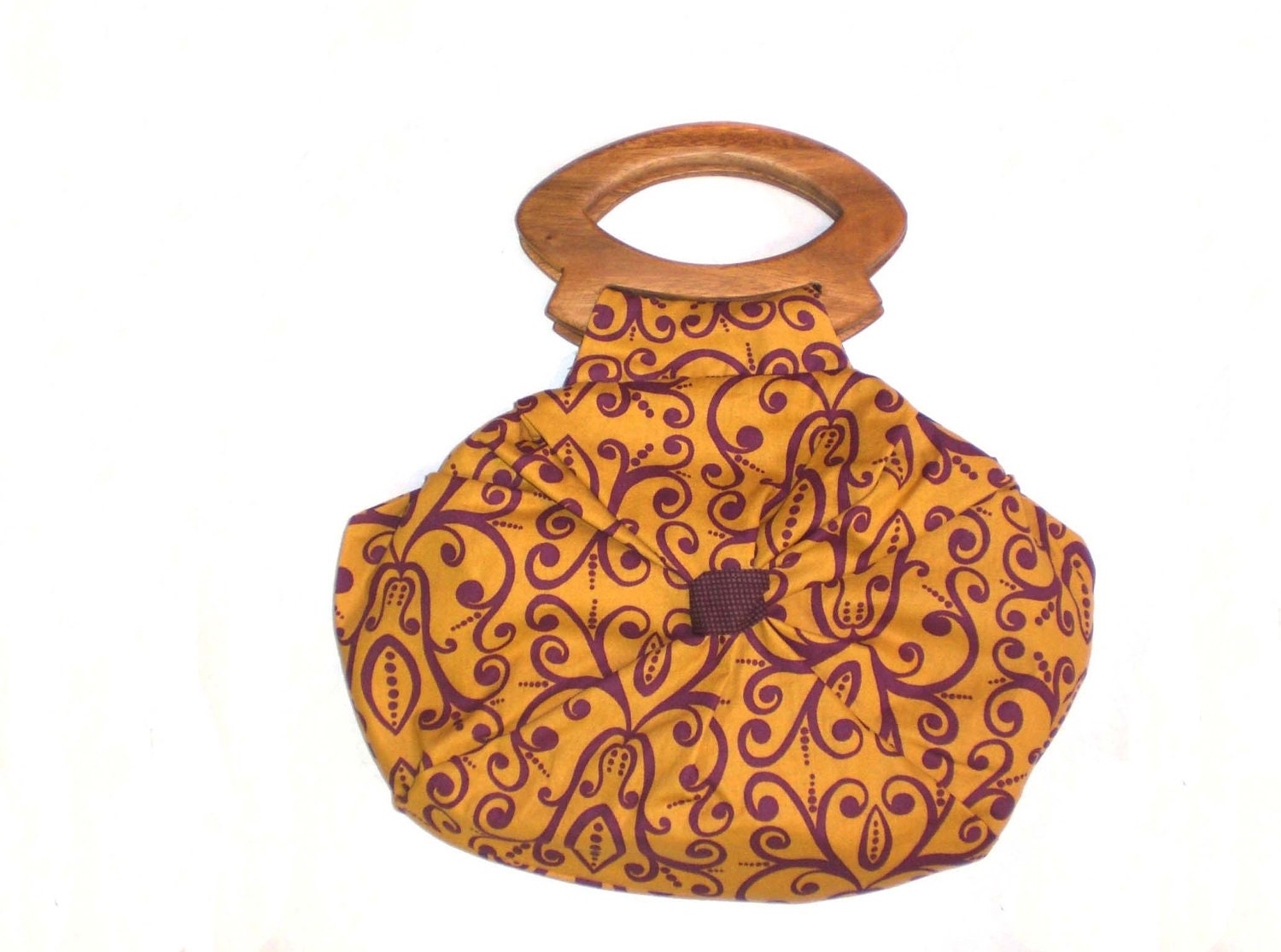 Rustic style handbag, moorish ornamental pattern
