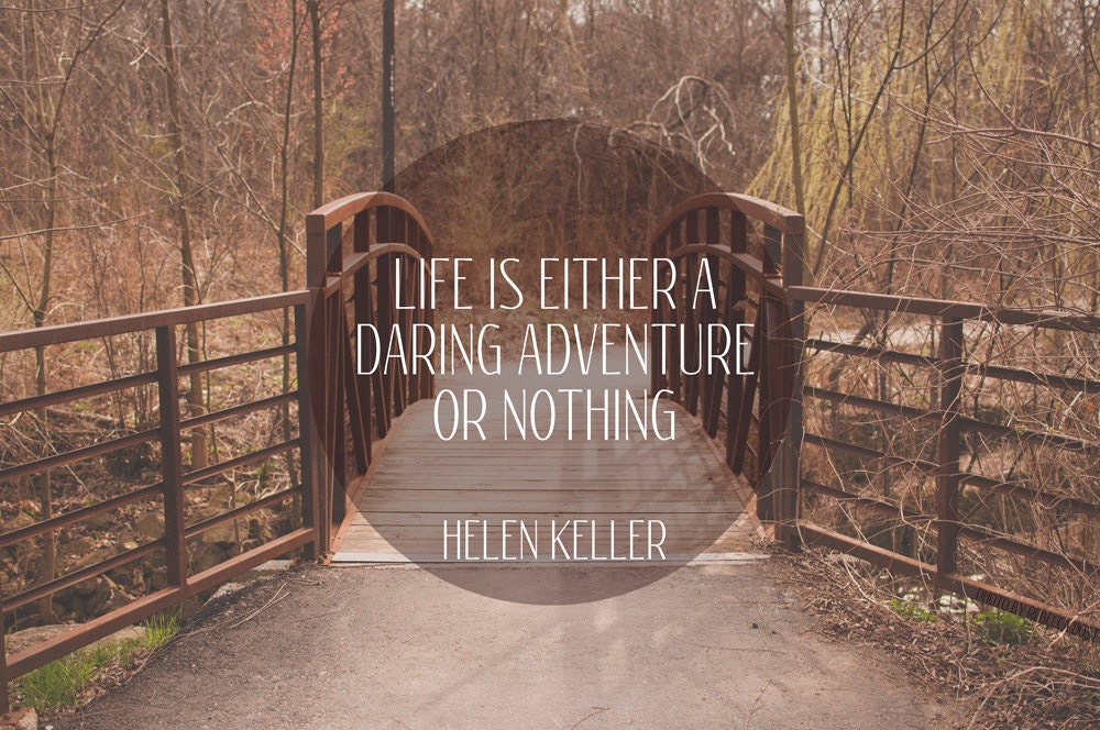 Word Art Print: Daring Adventure