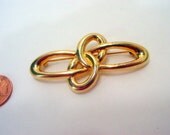Vintage Retro Abstract Pin, Gold Tone Designer Signed Liz Claiborne Brooch Vintage jewellery costume jewelry
