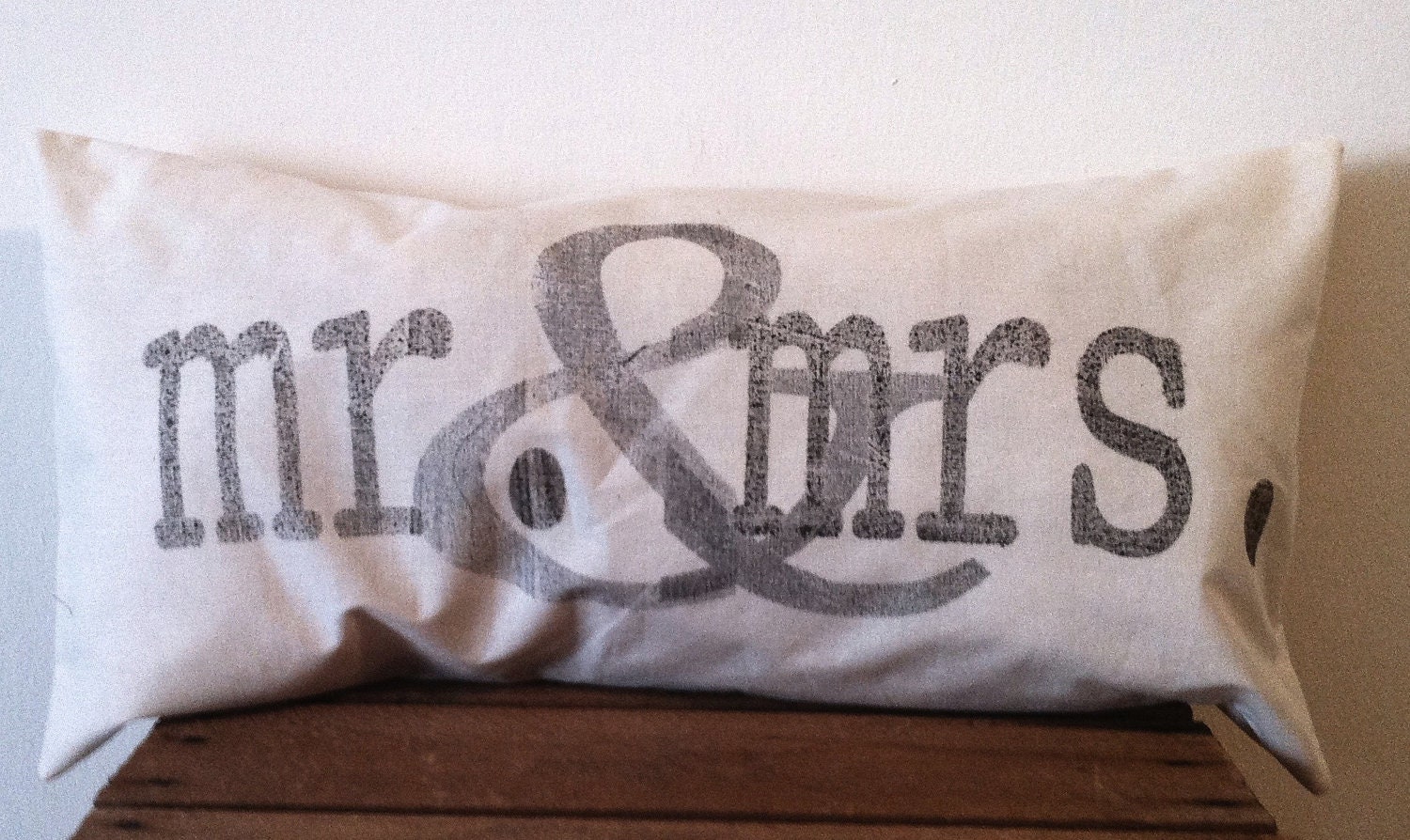 The Mr. and Mrs. 12 x 24 Lumbar Pillow Cover, wedding gift, engagement gift, newlywed gift, couple