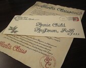 Santa Letter from Santa Claus on Vintage paper