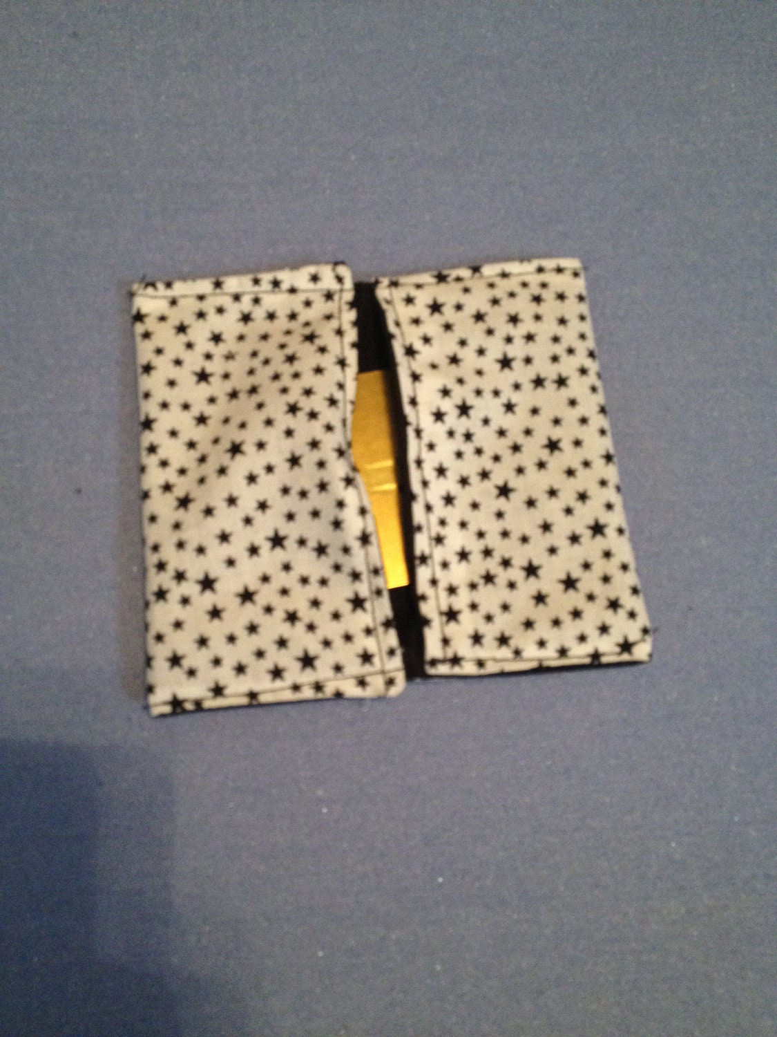 Folded Wallet Black and White Stars