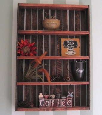 Crate- Large wall hanging, dark stain