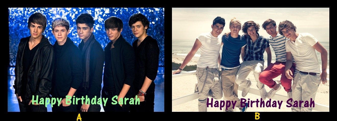 one direction edible image cake topper Il_170x135