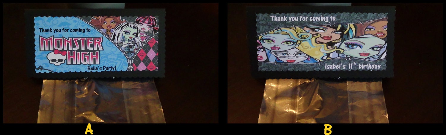 Monster High personalized treat bag toppers Il_170x135