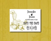 Printable Desert Cactus Southwestern Save the Date Card- DIY -Wedding-Print you own