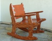 Cowboy Rocker and Footstool