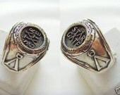 Solid Sterling Silver 925 STARGATE Ring