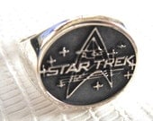 Solid Sterling Silver 925 STAR TREK Enterprise Ring
