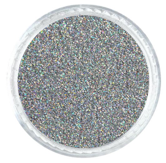 Nail Glitter Mix- Bellbottoms & Platforms (Holographic Silver)- Solvent Resistant Fine Glitter .008"