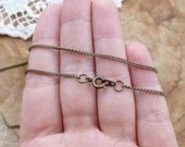 2x Necklace Chain, Antique Brass Chain Findings For Jewelry Making P04