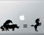 For Macbook Air / Pro Decal Sticker Funny Humor Animals Sex