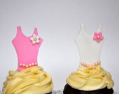 Edible Ballerina cupcake topper - perfect for Girls Party, Dance Recital Cupcakes, Winter Ballet Party, Birthday parties (12 pieces) Il_170x135