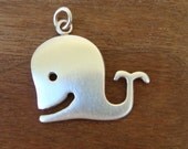 Whale Charm Pendant sterling silver necklace finding supply Christmas Gift Holidays Mom Women Girl Jewelry