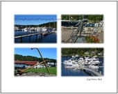Gig Harbor, WA photography print, 11x14, UNframed, boats, Puget Sound, marina with white background