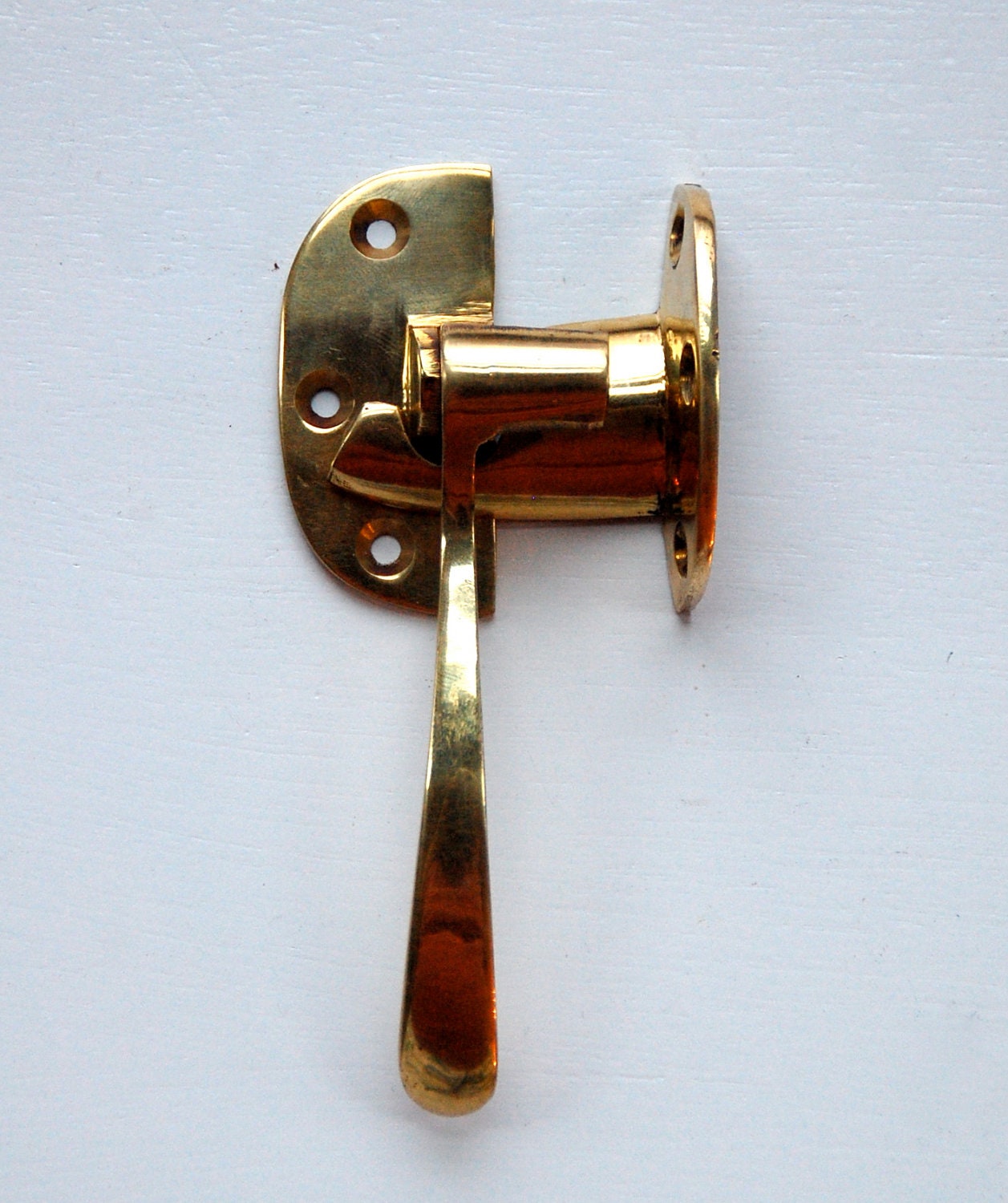 Vintage Brass Hardware Window Locks Nautical By BrickFarmhouse