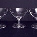 Heisey Sherbet Glasses Vintage Wabash Pattern Set of 3 Crystal Glass Marked H