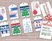 8 different gift tags holiday DIY Christmas printables hang label tag instant download lettersize Il_170x135