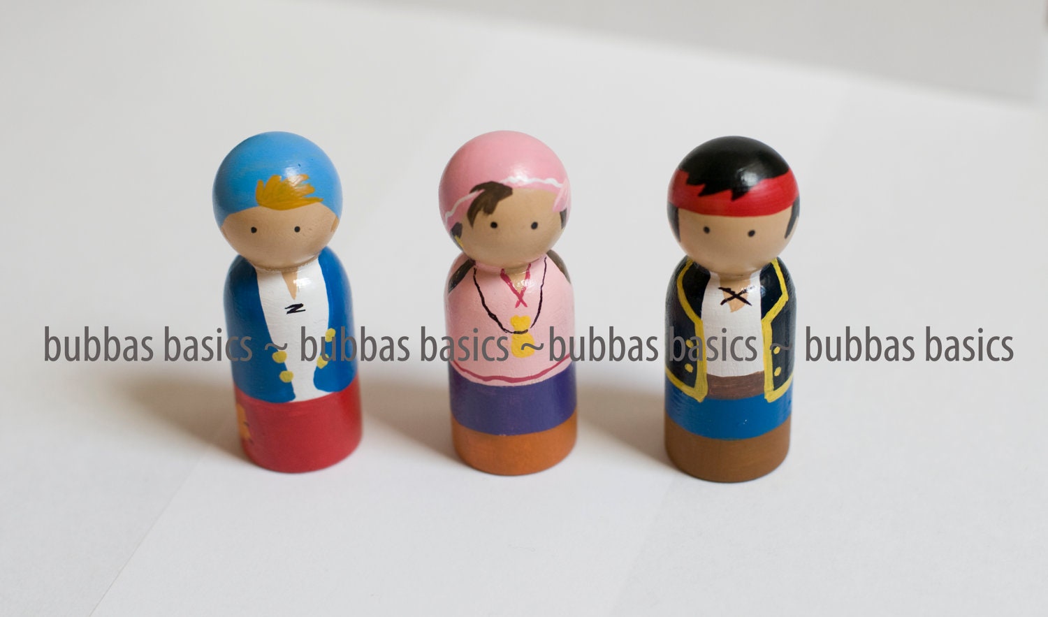 Jake & Neverland Pirate peg doll set