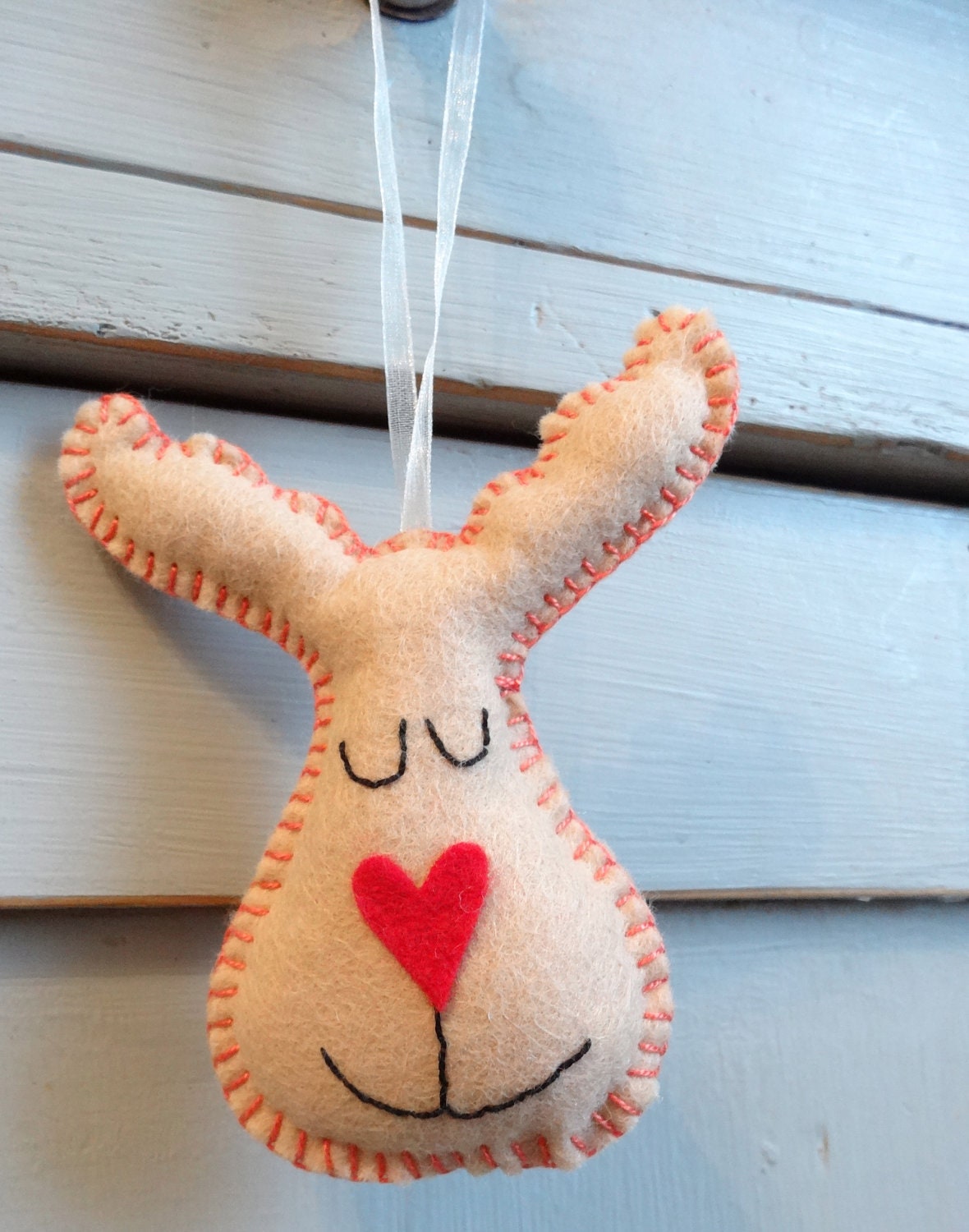 little felt reindeer christmas decoration