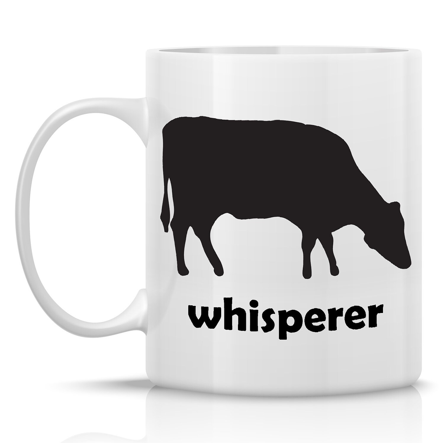 Homestead Cattle Coffee Mug - Steer Whisperer: 11-oz. Porcelain Mug - Farm Animal Theme with Steer - HomesteaderGifts