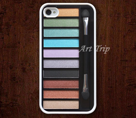 iPhone 4 Case, iphone 4s case --Eye shadow iphone case, Eyeshadow makeup iphone 4 case, iphone case, iphone 4 hard case