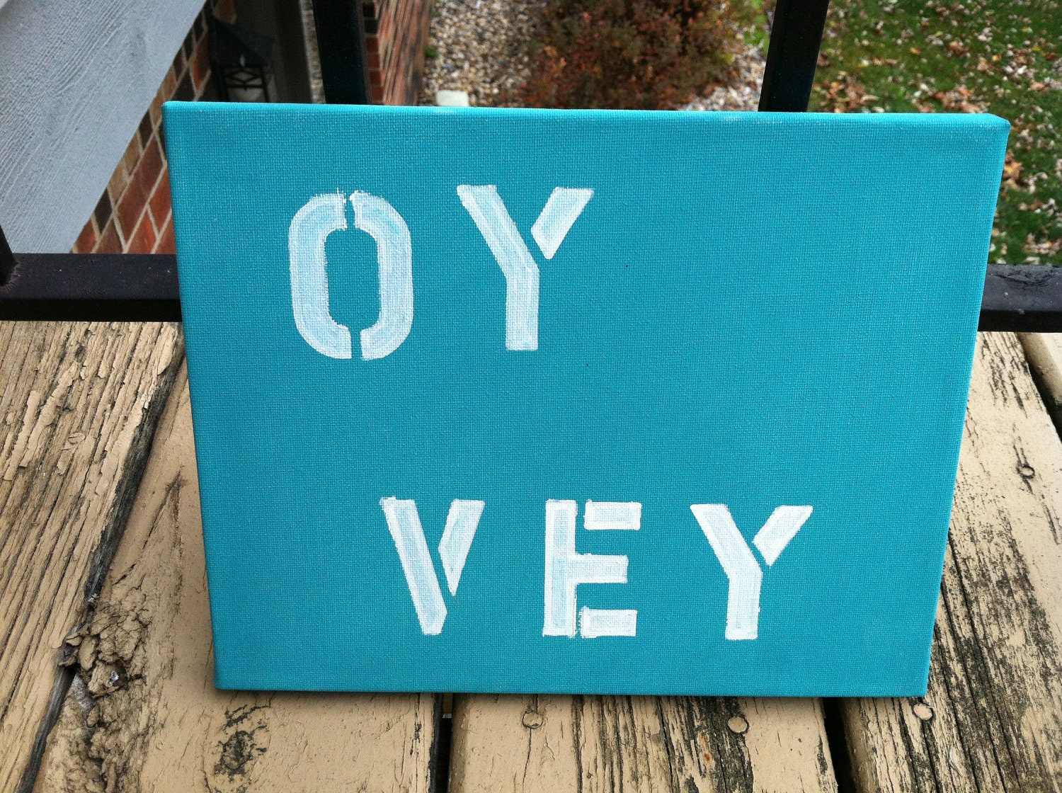 Sale  - OY VEY. Stencil wall art.