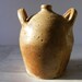 Beautiful Antique French small stoneware oil jar,Burgundy,19th