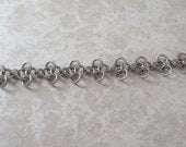 Handmade Stainless Steel Chainmail Bracelet. Unisex. Gifts For Him. Stainless Steel. Chainmaille. Goth.