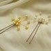 CUSTOM Pearl Spray Hair Pins set of 6 - Bridal, Bridesmaid Hair Accessories/Decoration, Wedding, Traditional, Delicate, Gothic, Colour
