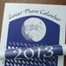 2013 Lunar Phase Calendar in Midnight Blue