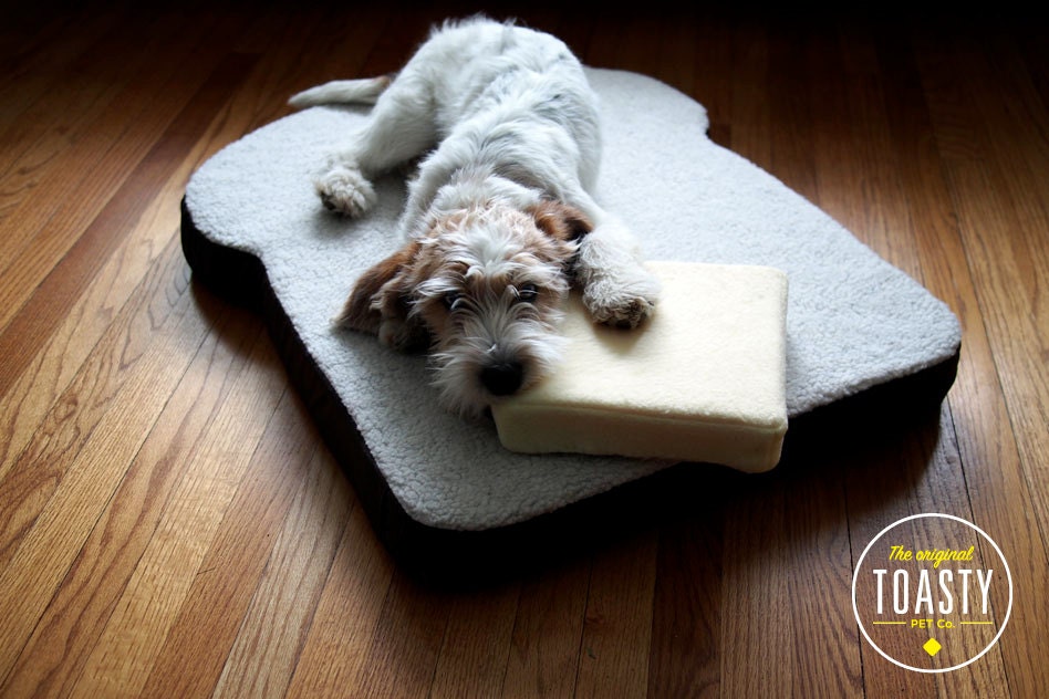 The original Toasty Pet Bed - Toast-shaped dog or cat bed