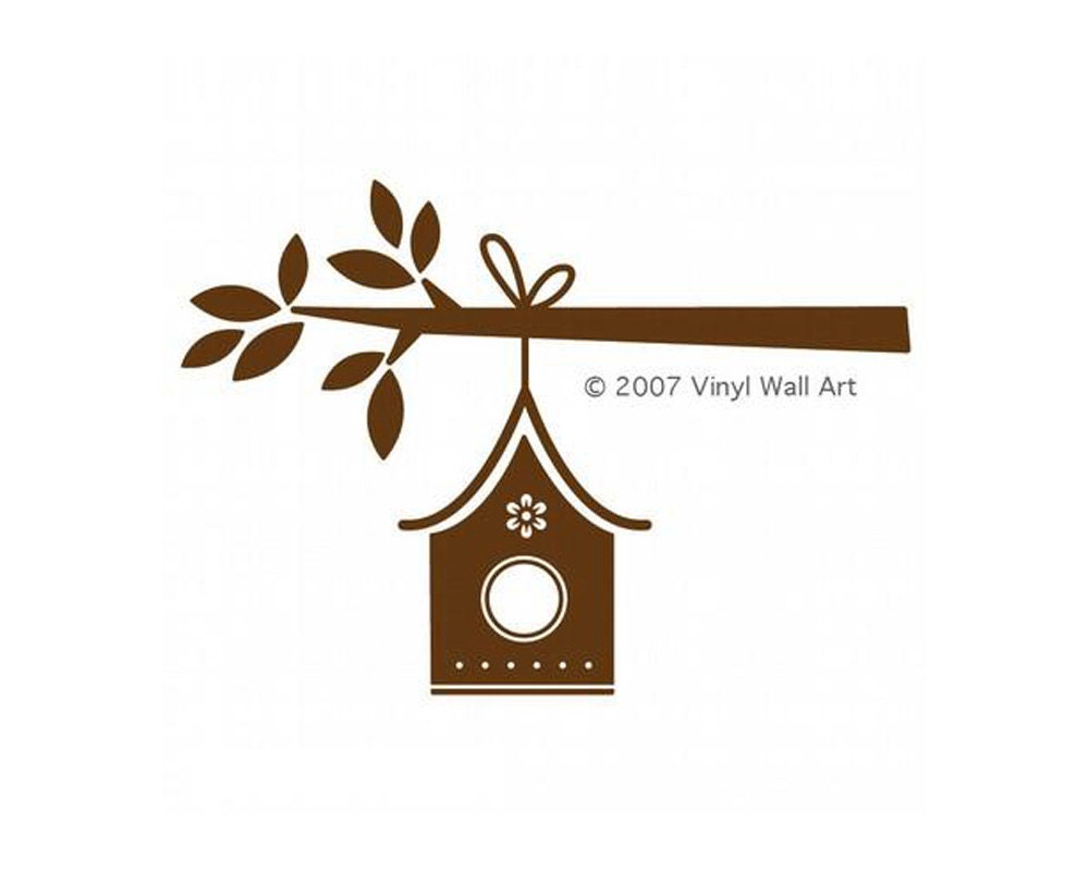 Vinyl Wall Art Birdhouse Wall Decal MEDIUM