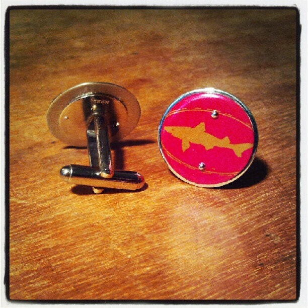 Dogfish Cufflinks Red
