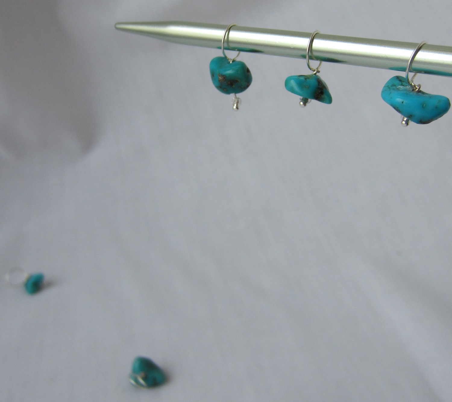 Turquoise Knitting Bling