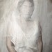 I Am Who They Paint Me To Be - FREE SHIPPING - Print Woman Girl Texture Covered Veil Pure Canvas Blind White Brown Cream Portrait Cloth