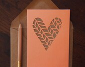 Papercut Card: Sweater Heart