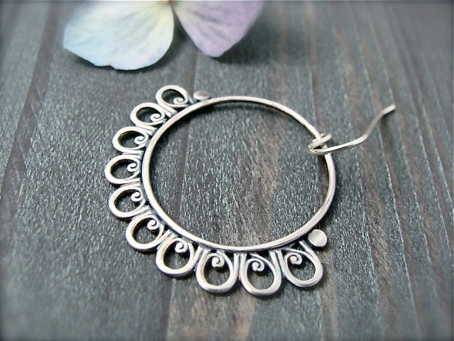 Andalusia hoop... sterling silver earrings