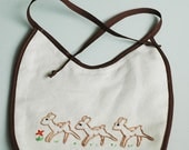 Little Dear Hand Embroidered Baby Bib