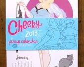 SALE - Cheeky - 2013 Pinup Wall Calendar