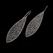 Reticulate Earrings - stainless steel