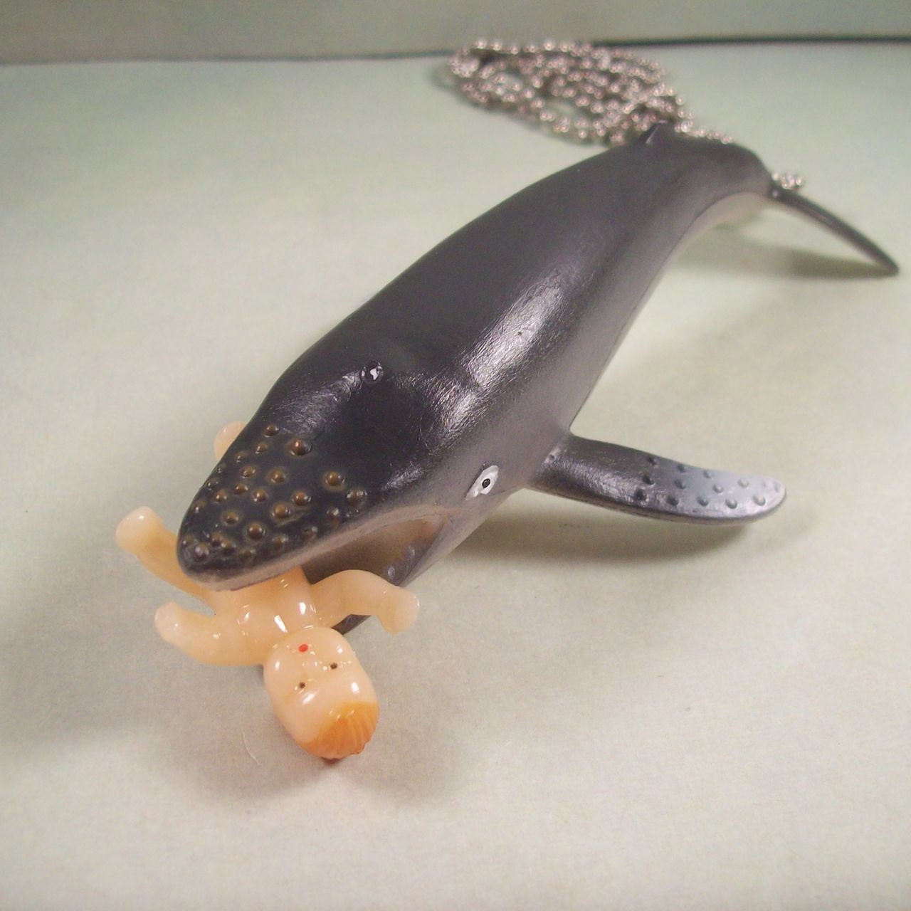 Baby-Eating Humpback Whale Necklace