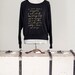 Slouchy Sweatshirt- gold on charcoal- size S, M, L - Jane Austen