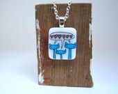 Cat Family Glass Necklace