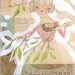 whimsical watercolor portrait of a girl looking at a birds next - 5 x 10 - limited edition archival print - by cori dantini