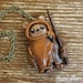 Ewok Polymer Clay Necklace