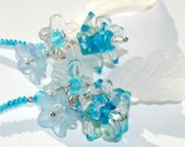 Blue Flowers Bookmark Personalized, You Pick Color Mother's Day Gift
