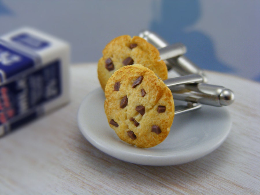 Chocolate Chips Cookies Cufflinks