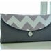 grey chevron clutch purse Wedding Bridal Clutch Bridesmaids Clutch gray Bridesmaid Gift MakeUp bag Travel Gadget tagt team